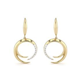 Artigli Collection Yellow Gold Diamond Earrings