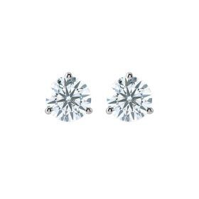Three-Quarter Carat Martini Diamond Stud Earrings