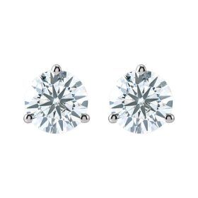 Two Carat Martini Diamond Stud Earrings