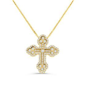 Grazia Collection Large Diamond Cross Pendant