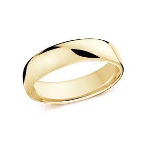 Classic Yellow Gold Men's Wedding Band