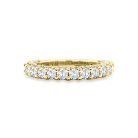 Rialto Collection Yellow Gold Round Diamond Lace 3/4 Anniversary Wedding Band