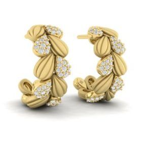 Scalloped Hoop Earrings