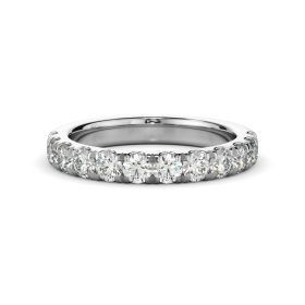 Amore White Gold Diamond Three-Quarter Band