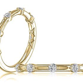 A. Jaffe 14K Yellow Gold Diamond Band