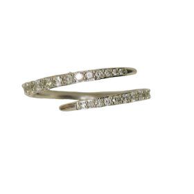 Ancona White Gold Diamond Bypass Ring