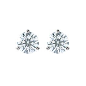 One Carat Martini Diamond Stud Earrings