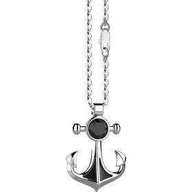 Zancan Black Onyx Anchor Pendant Necklace