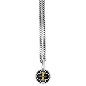 Symmetrical Traditional Cross Pendant w/ Gold Alloy