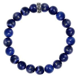 10mm Lapis Bead Bracelet