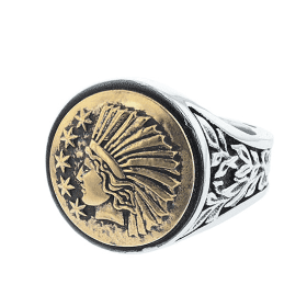 Liberty Headdress Signet Ring