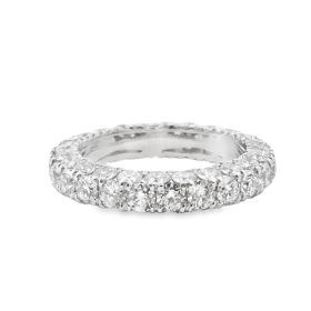 White Gold Multi-Row Diamond Eternity Ring
