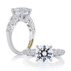 Seven Stone Round Diamond Engagement Ring