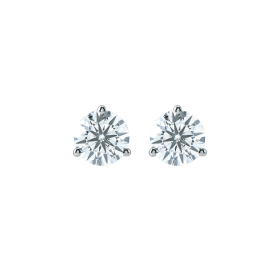 Half Carat Martini Diamond Stud Earrings