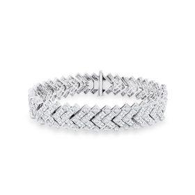 White Gold Diamond Cocktail Tennis Bracelet