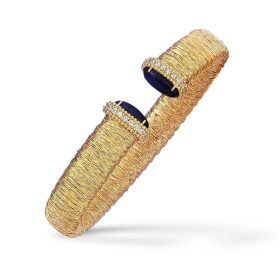 Piero Milano Elegant Gold and Onyx Bracelet