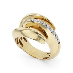 Artigli Collection Yellow Gold Diamond Ring