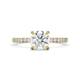 Amore Collection Round Diamond Hidden Halo Engagement Ring Setting