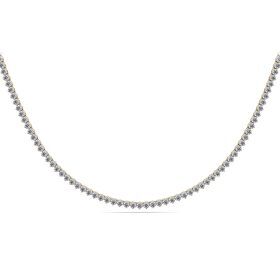 Ancona Yellow Gold Diamond Tennis Necklace