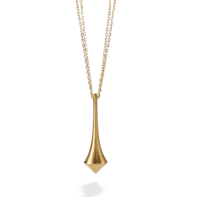 Dune Collection Yellow Gold Drop Necklace