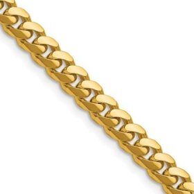 Ancona Yellow Gold Curb Link Bracelet