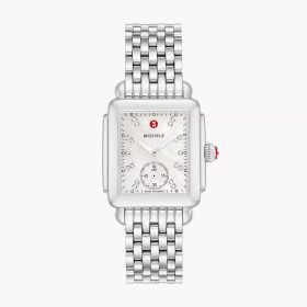 Deco Mid Stainless Diamond Dial Watch