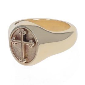Traditional Cross Motif Ring